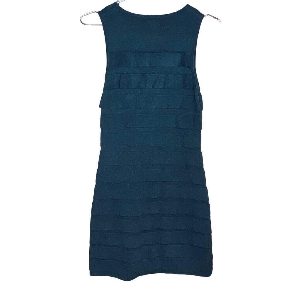 Calvin Klein Womens Size SP Sweater‎ Dress Gray Ruffle Layers Sleeveless Petite - Picture 5 of 7